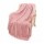 Manta Frazada Polar 2 Plazas Trigo Suave Cálida Cama Sofá Rosa