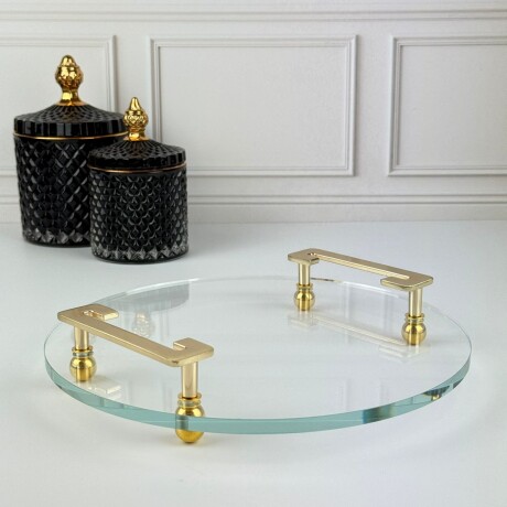 Bandeja Vidrio Circular Decorativa Ø25cm Bandeja Vidrio Circular Decorativa Ø25cm