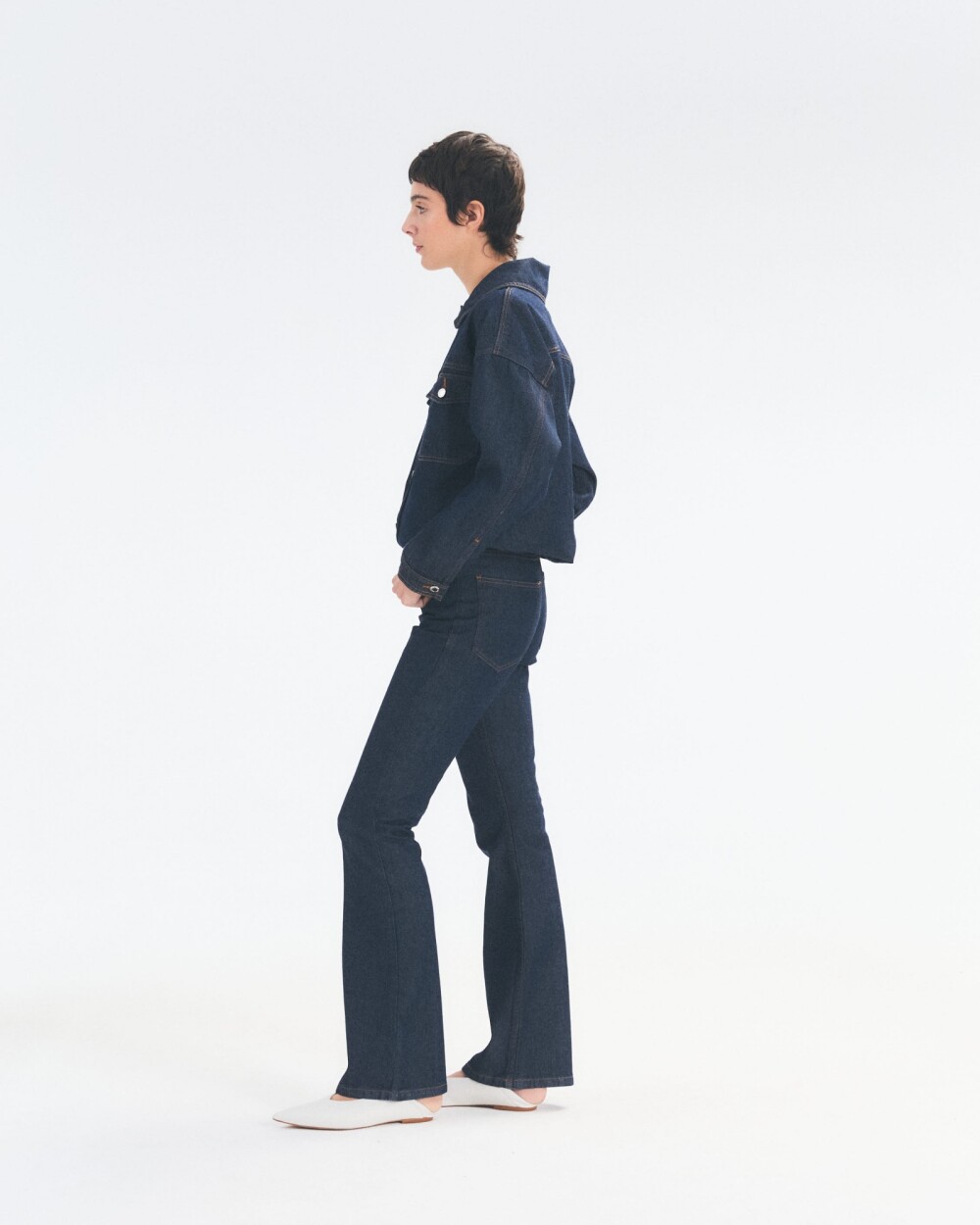Denim Flare Stone Azul