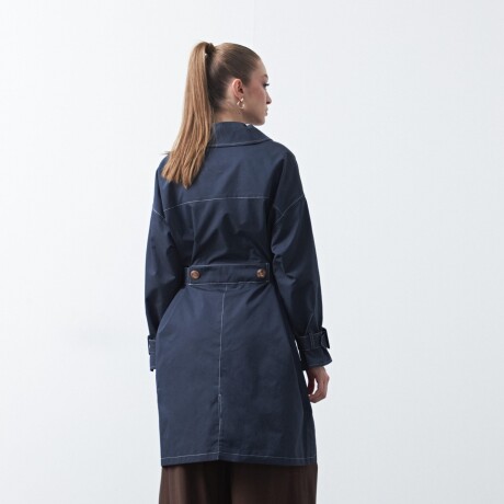 TRENCH TESSA Azul Marino