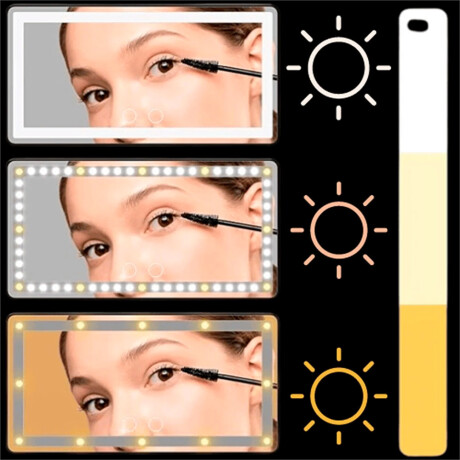 ACCESORIO INTERIOR - ESPEJO PARASOL ACOMPA ÑANTE C/LED - ACCESORIO INTERIOR - ESPEJO PARASOL ACOMPA ÑANTE C/LED -