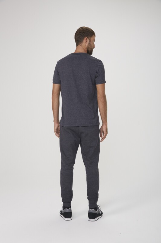 CAMISETA MM MASC PRETO MESCLA