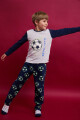 Pijama infantil polar futbol Azul