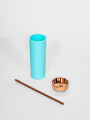 Vaso Con Tapa + Sorbito Pastel Estampado 5