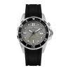 Reloj Jacques Lemans 1-2170B Hybromatic para hombre en acero y correa de caucho negra Negro