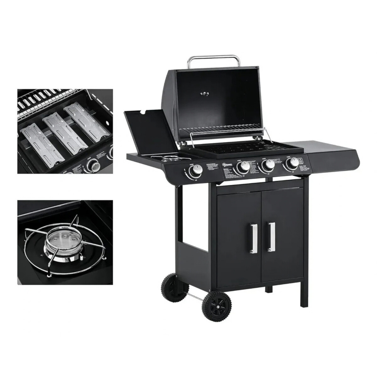 Parrilla A Gas Kassel Con Anafe de Exterior 