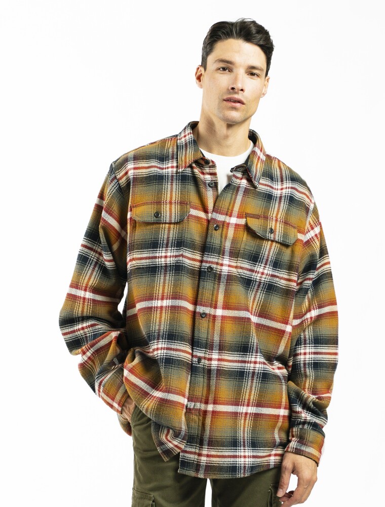 Sobre Camisas de Franella Orvis Ladrillo