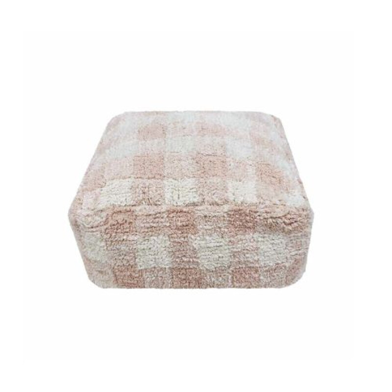 Pouf lavable - Vichy - Rosa - Lorena Canals Pouf Lavable - Vichy - Rosa - Lorena Canals