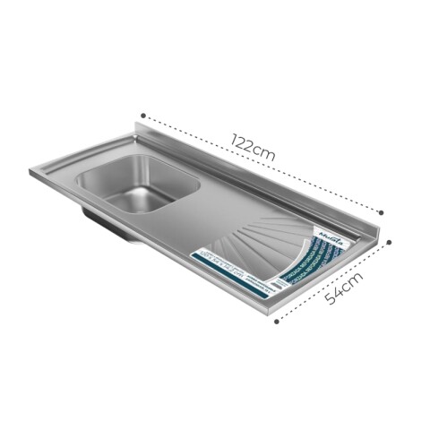 Combo de Cocina Bajo Mesada 3 Puertas 2 cajones + Pileta Izquierda Reforzada con Hormigón Célular Noce Combo de Cocina Bajo Mesada 3 Puertas 2 cajones + Pileta Izquierda Reforzada con Hormigón Célular Noce