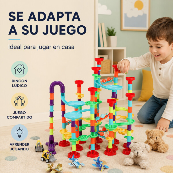 Juego Bloques Construcción Tuberias Infantil 113 Piezas Variante Diseño Multicolor