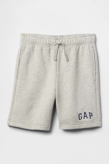 Short Deportivo Logo Gap Niño Light Heather Grey