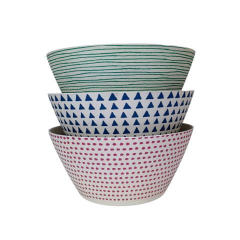 Bowl ensaladera de melamina 24x10.5cm 3 colores Bowl Ensaladera De Melamina 24x10.5cm 3 Colores