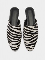 Zapatos De Piel Destalonados Estampado Animal multicolor