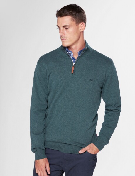 BUZO TEJIDO DE ALGODÓN Verde