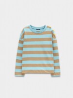 Sudadera Con Rayas 100% Algodón multicolor