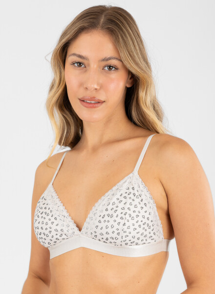 Bralet bloom Gris