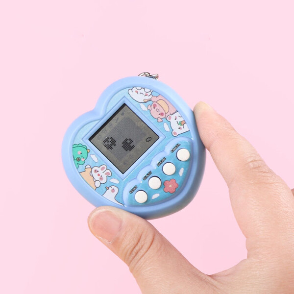 Mascota virtual corazón rosa