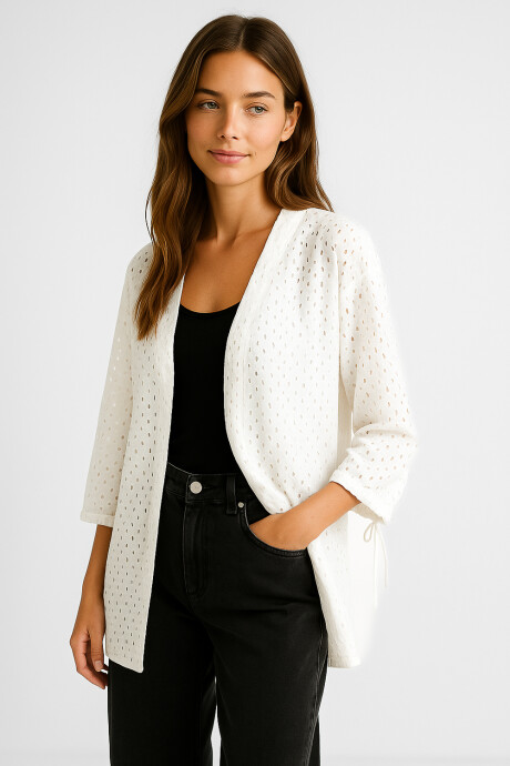 Kimono Rosalis Blanco