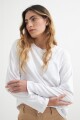 Remera manga larga básica BLANCO