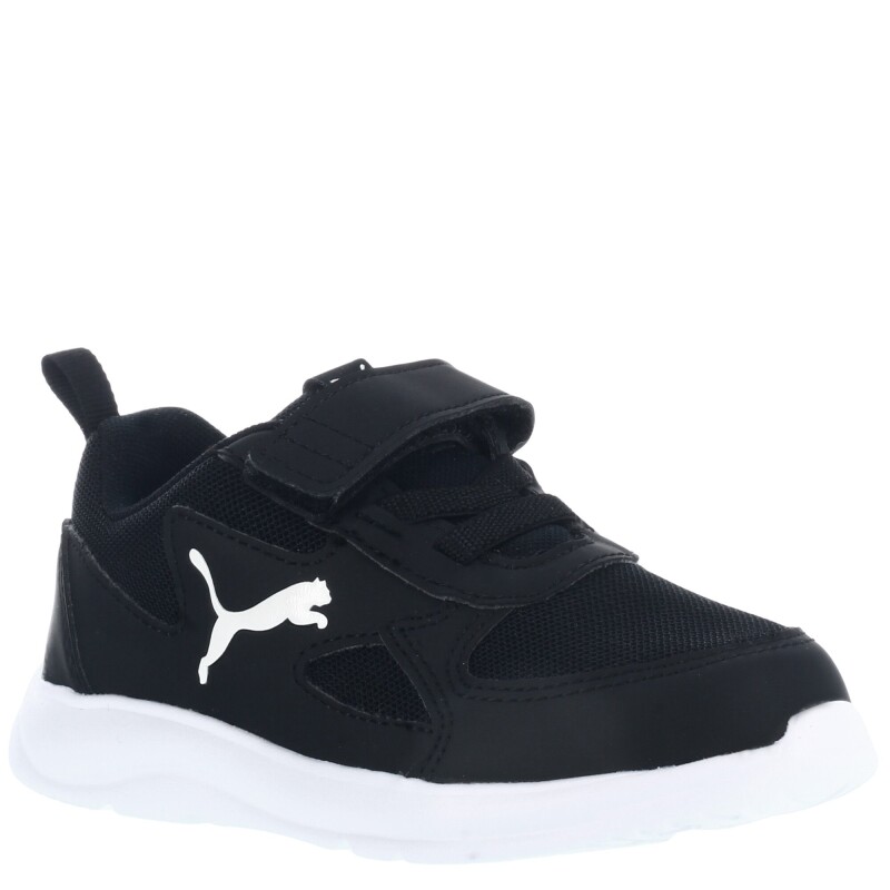 Championes Infantiles Puma Fun Racer Kids Negro - Blanco