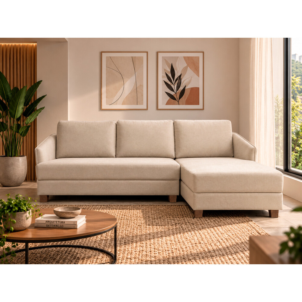 SOFA PIERO 3 LUGARES + CHAISE Sofa Piero 3 Lugares + Chaise