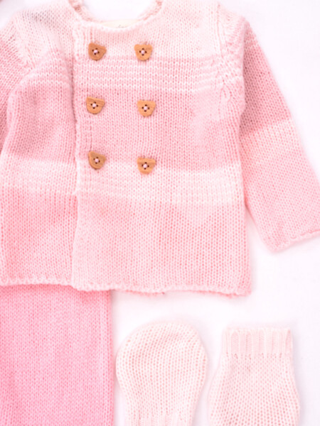 CONJUNTO RECIEN NACIDO ROSADO