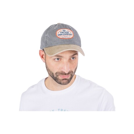 Gorro con visera UFO Station bordado unisex Gris