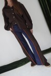 Tweed Pants Azul / Tweed Chocolate