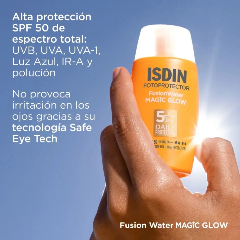 Protector Solar Isdin Fusion Water Magic Glow Spf 50+. Protector Solar Isdin Fusion Water Magic Glow Spf 50+.
