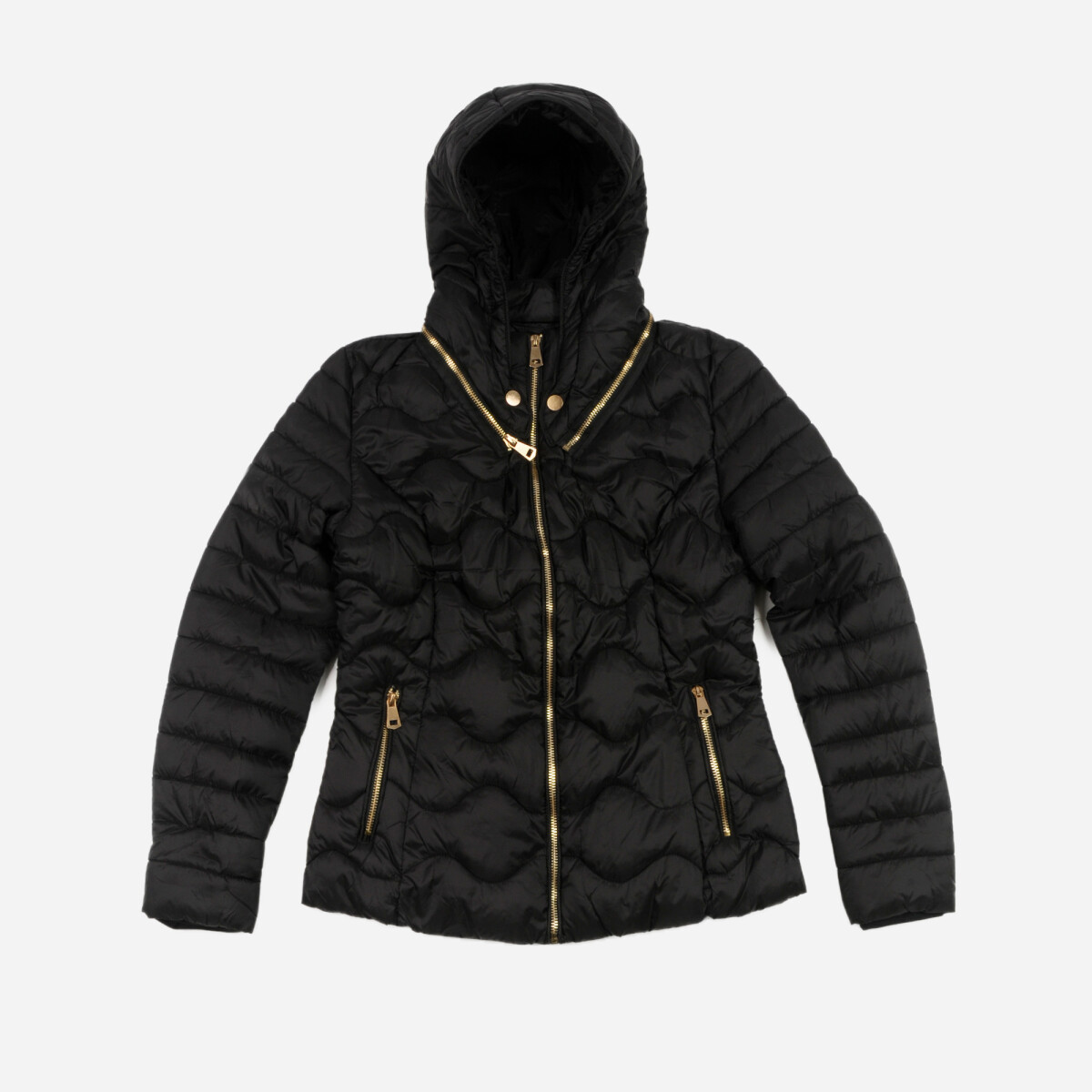 Campera capitoneada corta - Mujer - Negro 