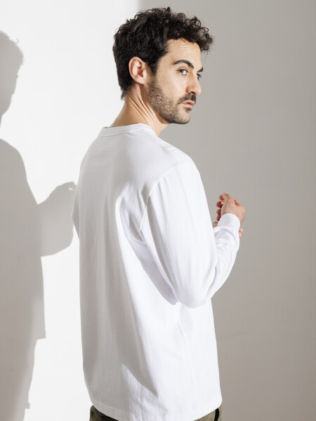 T-SHIRT LADS M. LARGA BLANCO