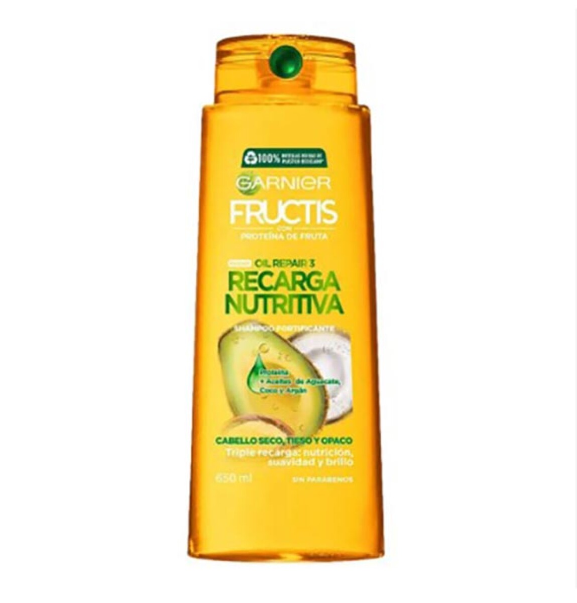 Garnier Fructis Shampoo Recarga nutritiva 650 ml 