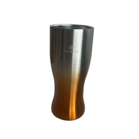 Vaso Termico De Cerveza 480Ml Degrade Naranja
