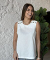 Blusa Franca blanca