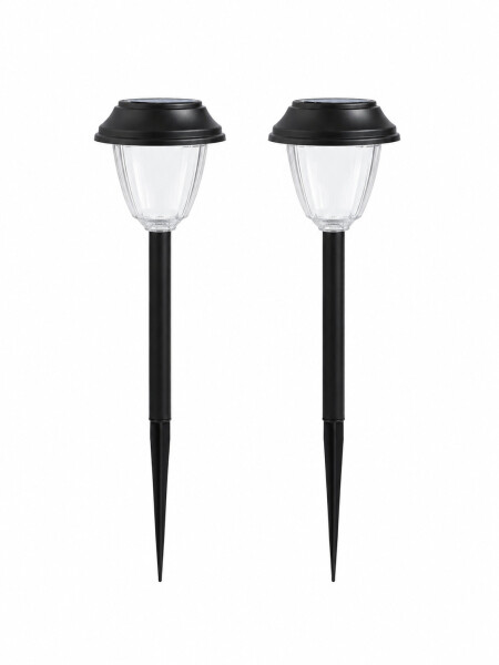 LAMPARA PARA JARDIN SET 2PCS NEGRO