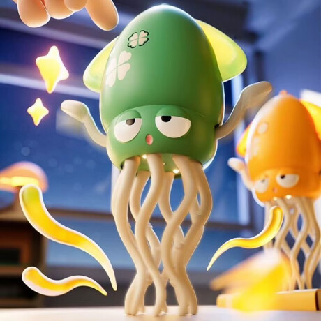 Pulpo Interactivo con movimiento y sonidos Verde