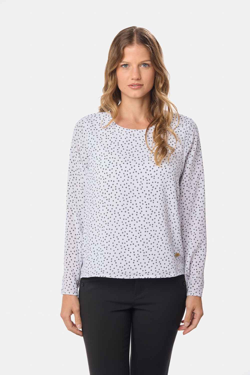 BLUSA ESTAMPADA CLÁSICA Burbujas