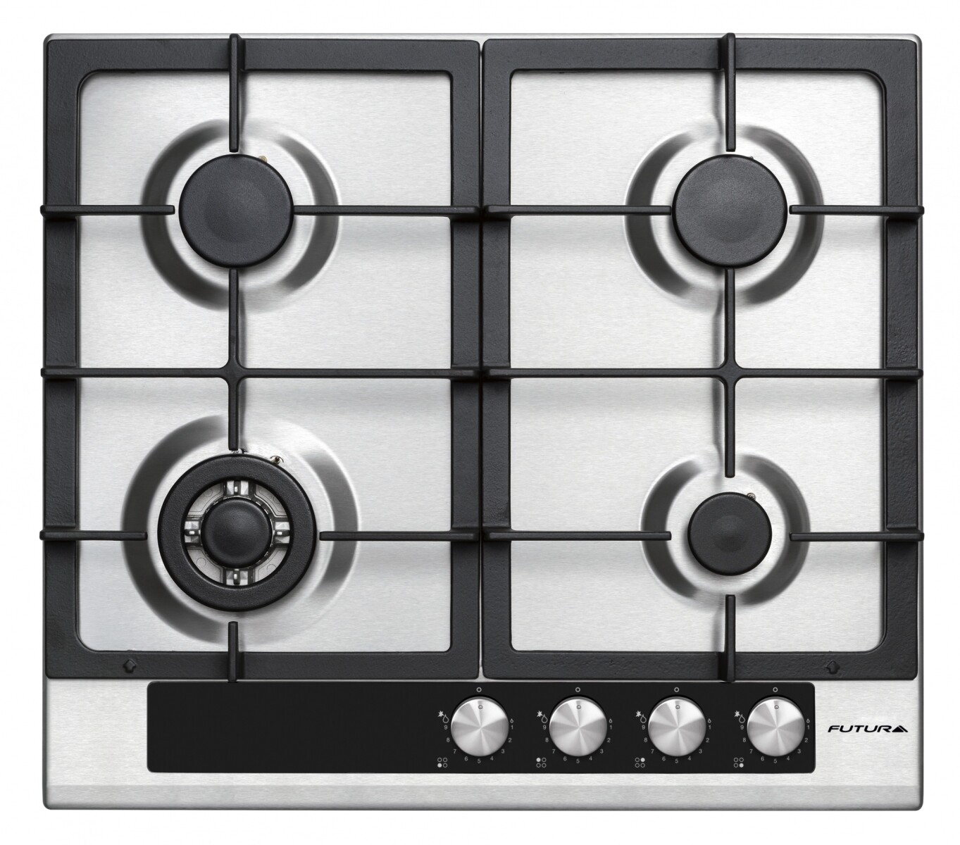 ANAFE FUTURA A GAS INOX 4 QUEMADORES FUT-AG600X-4 