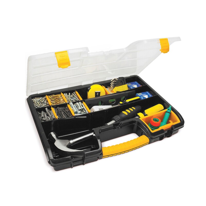 Caja organizadora multiuso con divisiones 18" Rimax 460 Negro