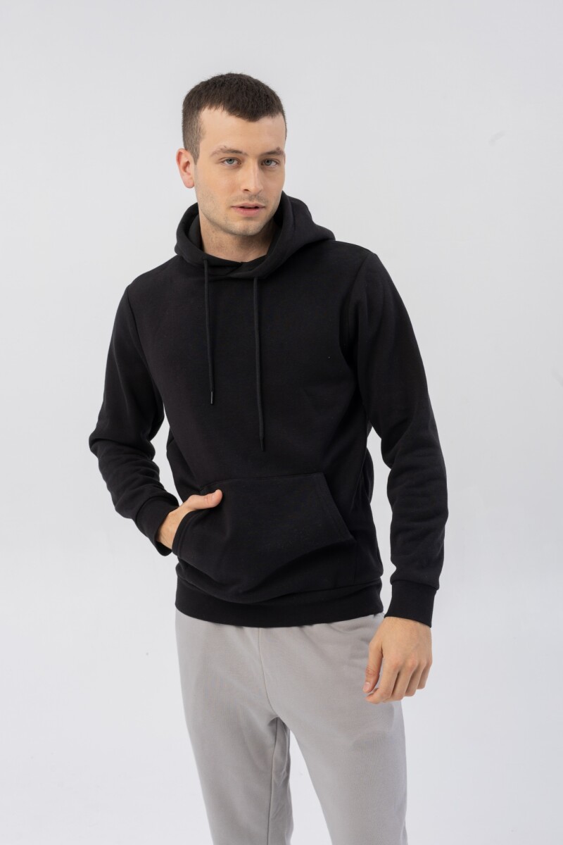 Canguro Menpi Alta Calidad Moda Hombre Deportivo Negro - S/C 