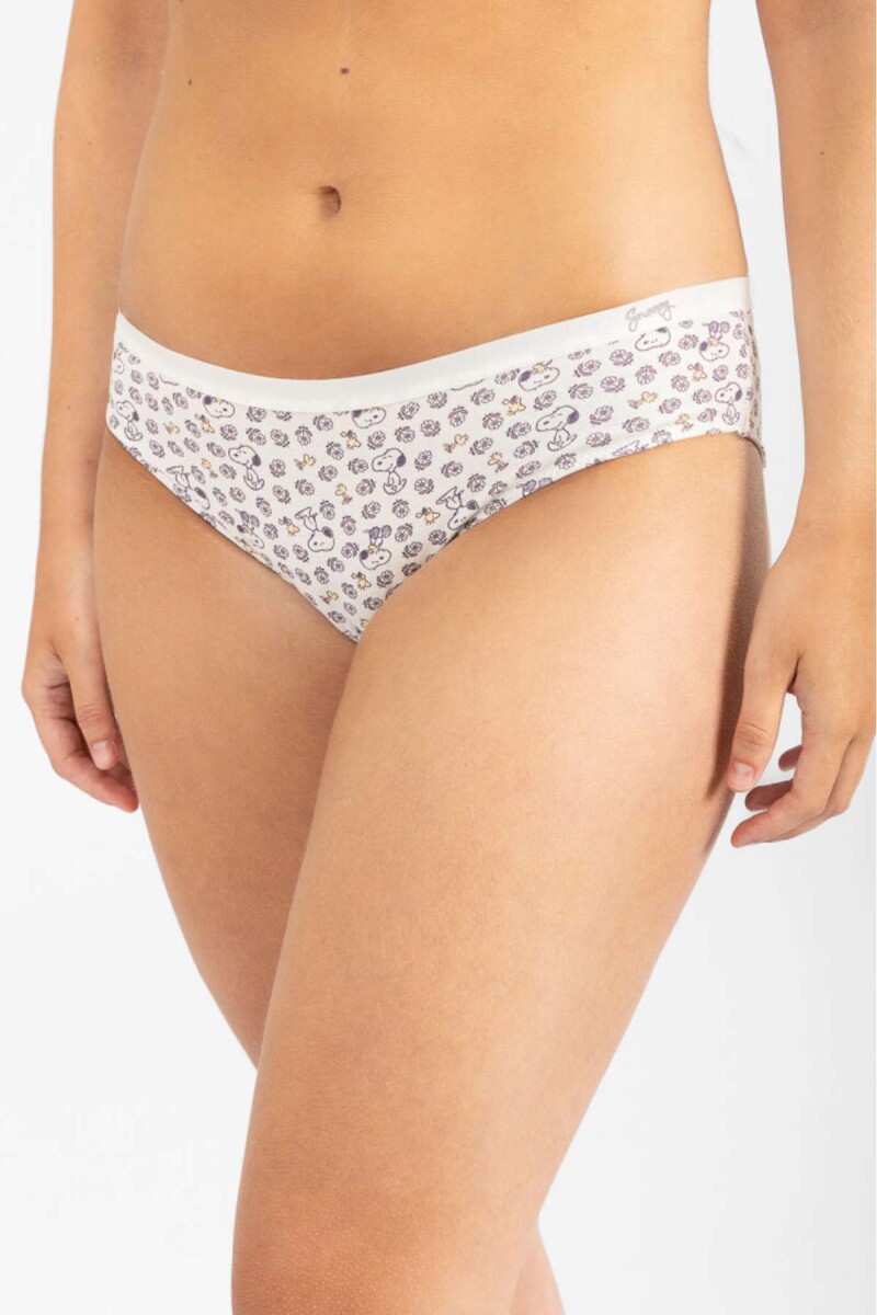 Culotte flower hug - Marfil 