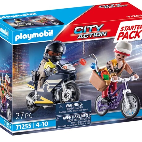 Playmobil Starter Pack Moto Policía y Ladrón 71255