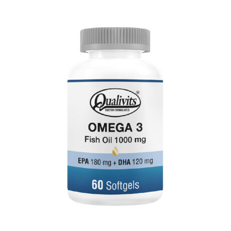 Omega 3 Fish Oil Qualivits 1000mg 60 Cápsulas Omega 3 Fish Oil Qualivits 1000mg 60 Cápsulas