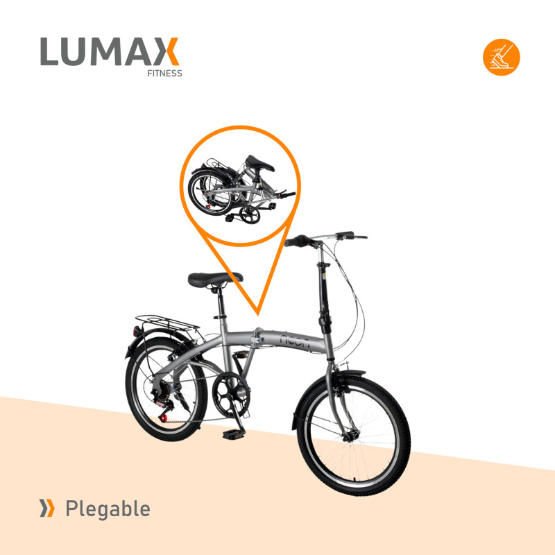 Bicicleta Plegable Rodado 20 Shimano Parrilla Olive