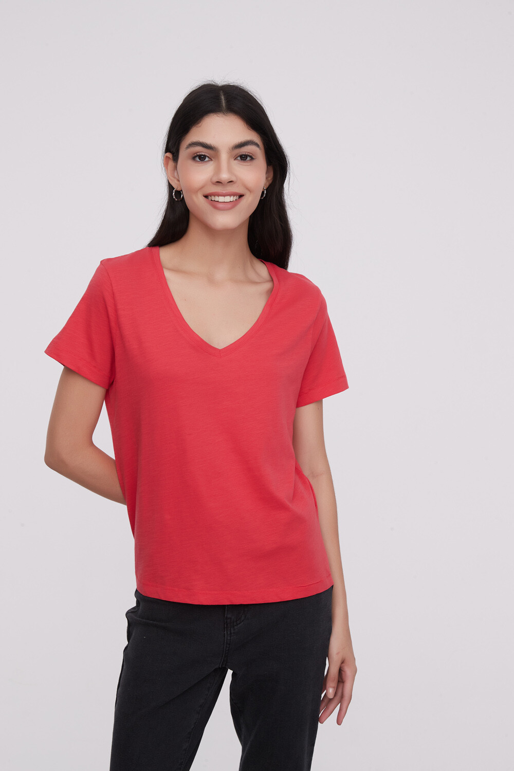 Remera Blumi Rojo Coral