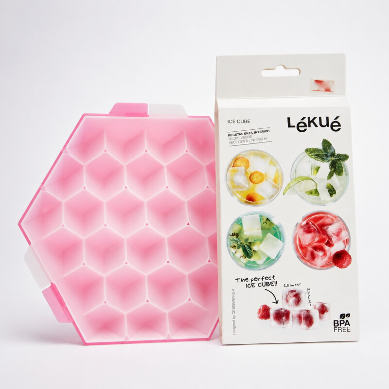 Cubetera para Hielo Rosado