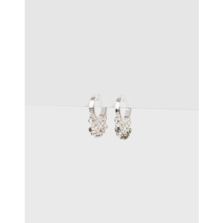 Argollas Bañadas En Plata Plateado