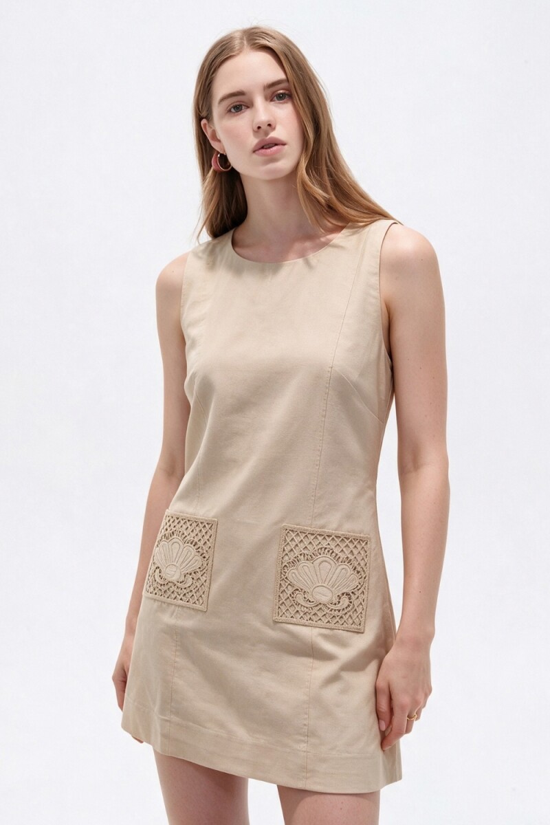 Vestido Noral - Beige Claro 