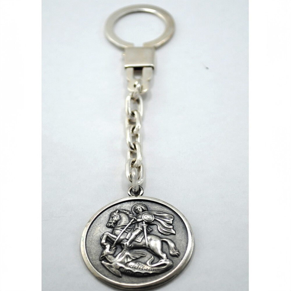 Llavero Plata 925 Con Imagen San Jorge Llavero Plata 925 Con Imagen San Jorge