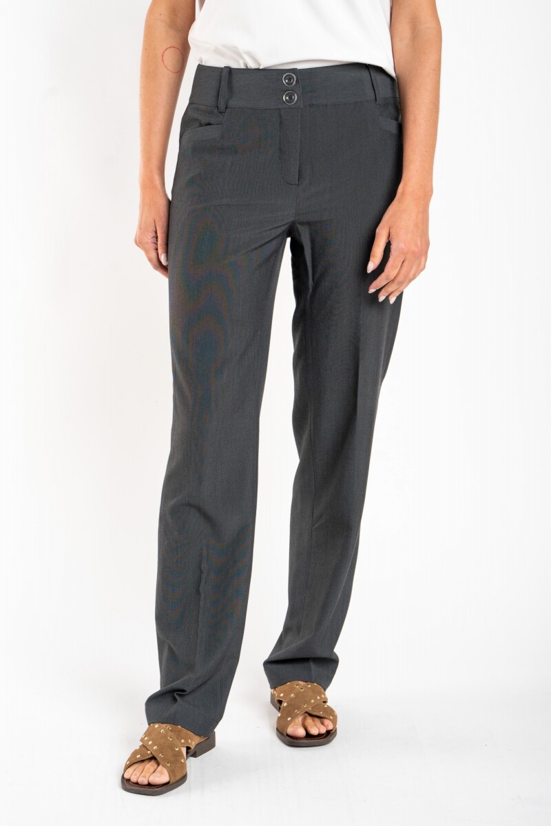 Pantalón Bengalina P.fina Línea Ej - Gris Melange 